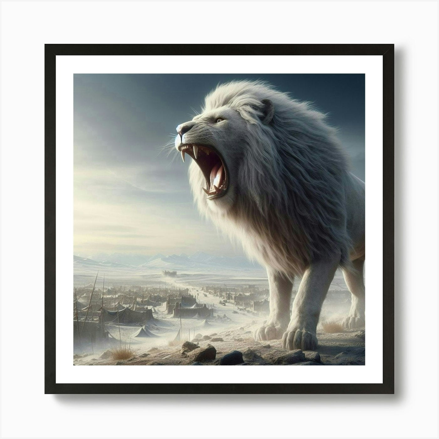 Lion Of Judah Art Print Framed Wall Art Poster Canvas Print Picture