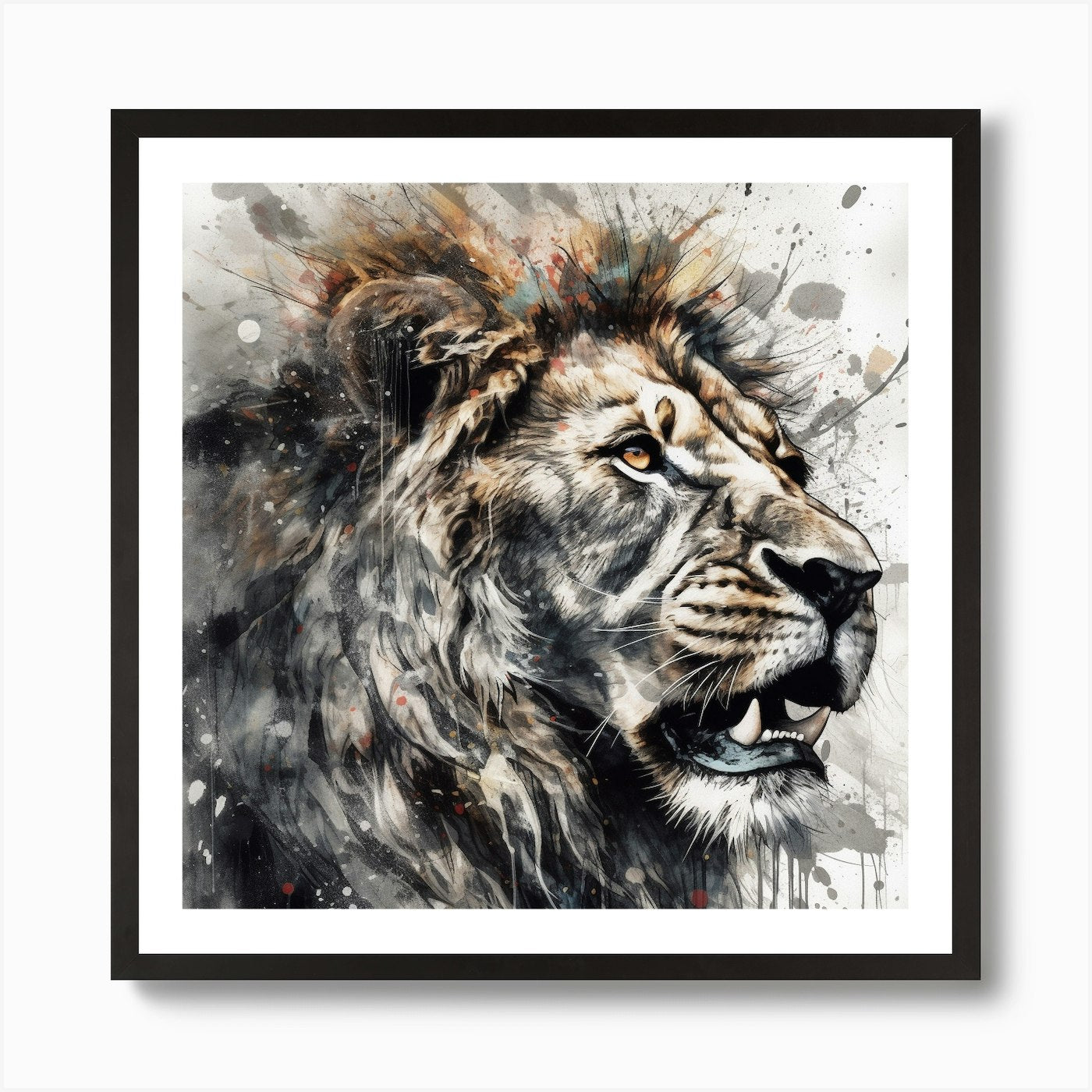 Lion Canvas Print Art Print Framed Wall Art Poster Canvas Print Picture