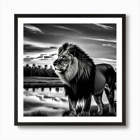 Lionnn 1 Art Print Framed Wall Art Poster Canvas Print Picture
