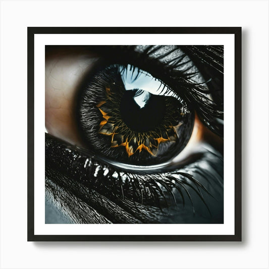Eye Of A Lion Art Print Framed Wall Art Poster Canvas Print Picture