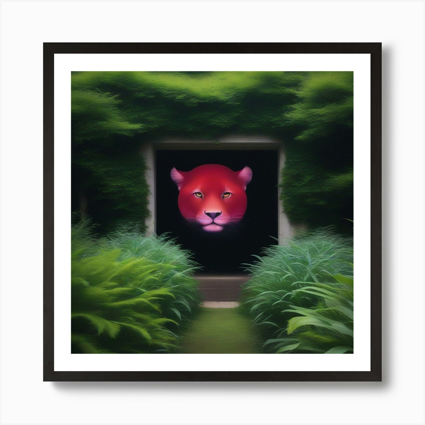 Red Lion Art Print Framed Wall Art Poster Canvas Print Picture