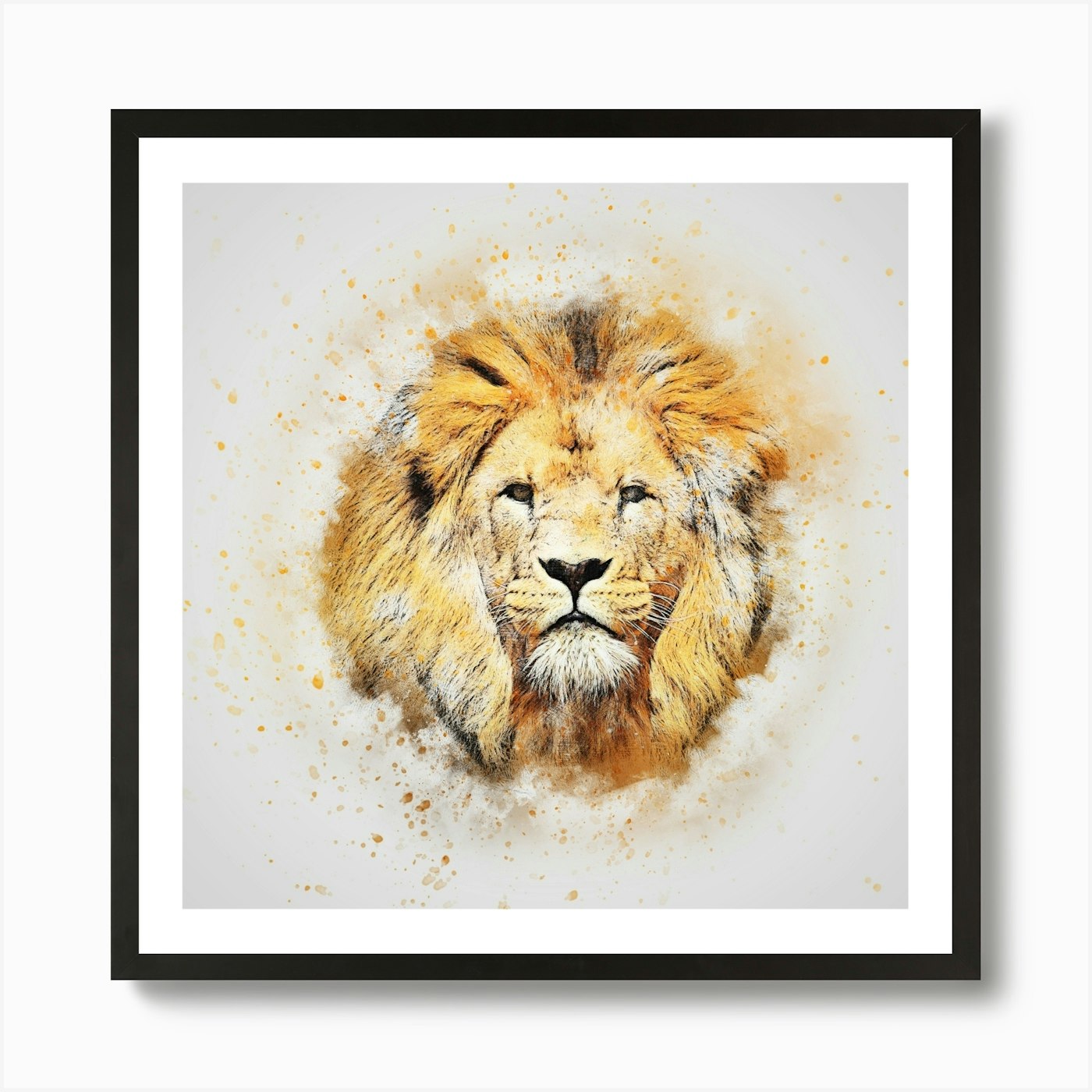 Lion Head Canvas Art Art Print Framed Wall Art Poster Canvas Print Picture
