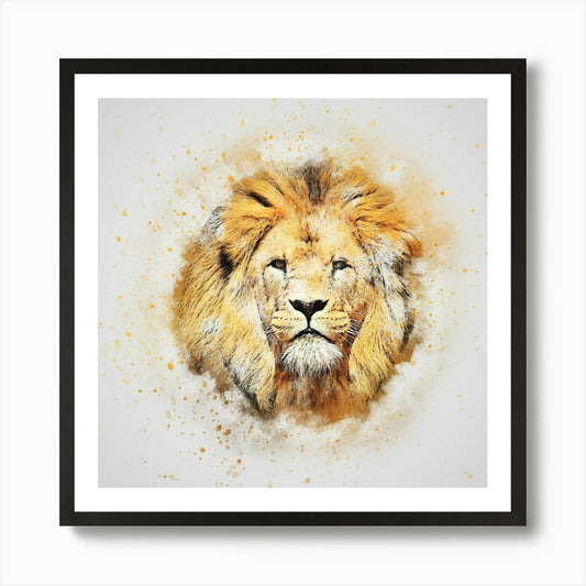 Lion Head Canvas Art Art Print Framed Wall Art Poster Canvas Print Picture