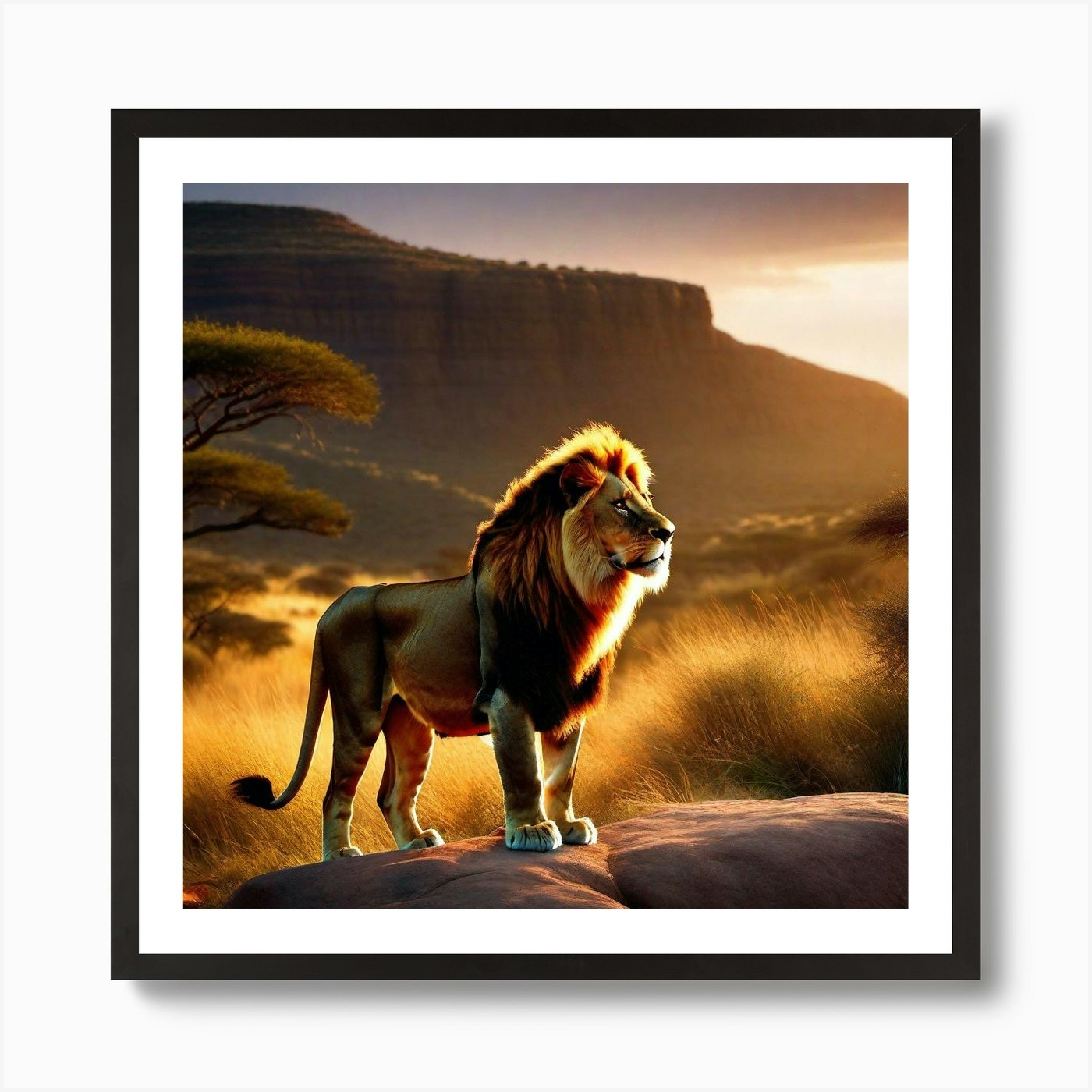 Lion King 17 Art Print Framed Wall Art Poster Canvas Print Picture