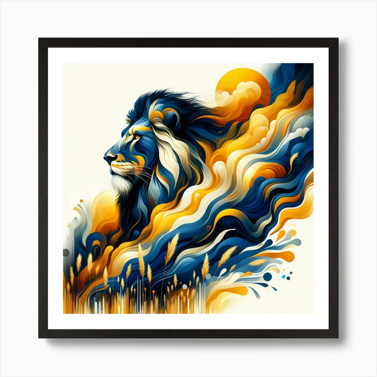 Lion 03 Art Print Framed Wall Art Poster Canvas Print Picture