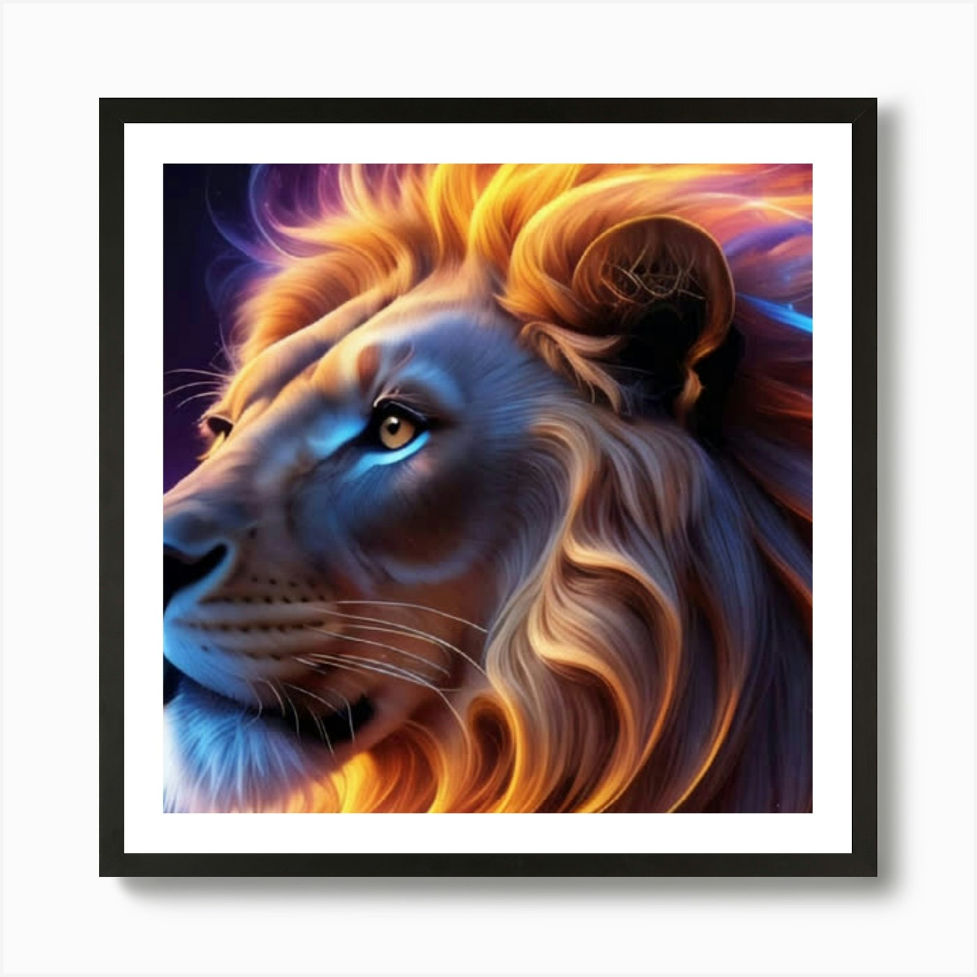 Lion king Art Print Framed Wall Art Poster Canvas Print Picture