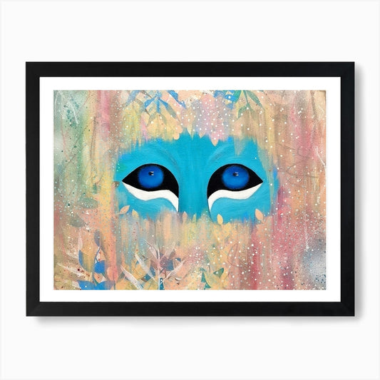 Lion Eyes Art Print Framed Wall Art Poster Canvas Print Picture