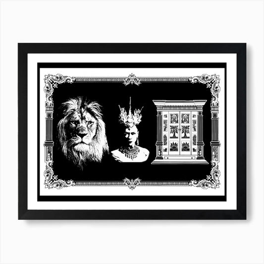 The Lion, the Witch and the Wardrob Framed Wall Art Poster Canvas Print Picture