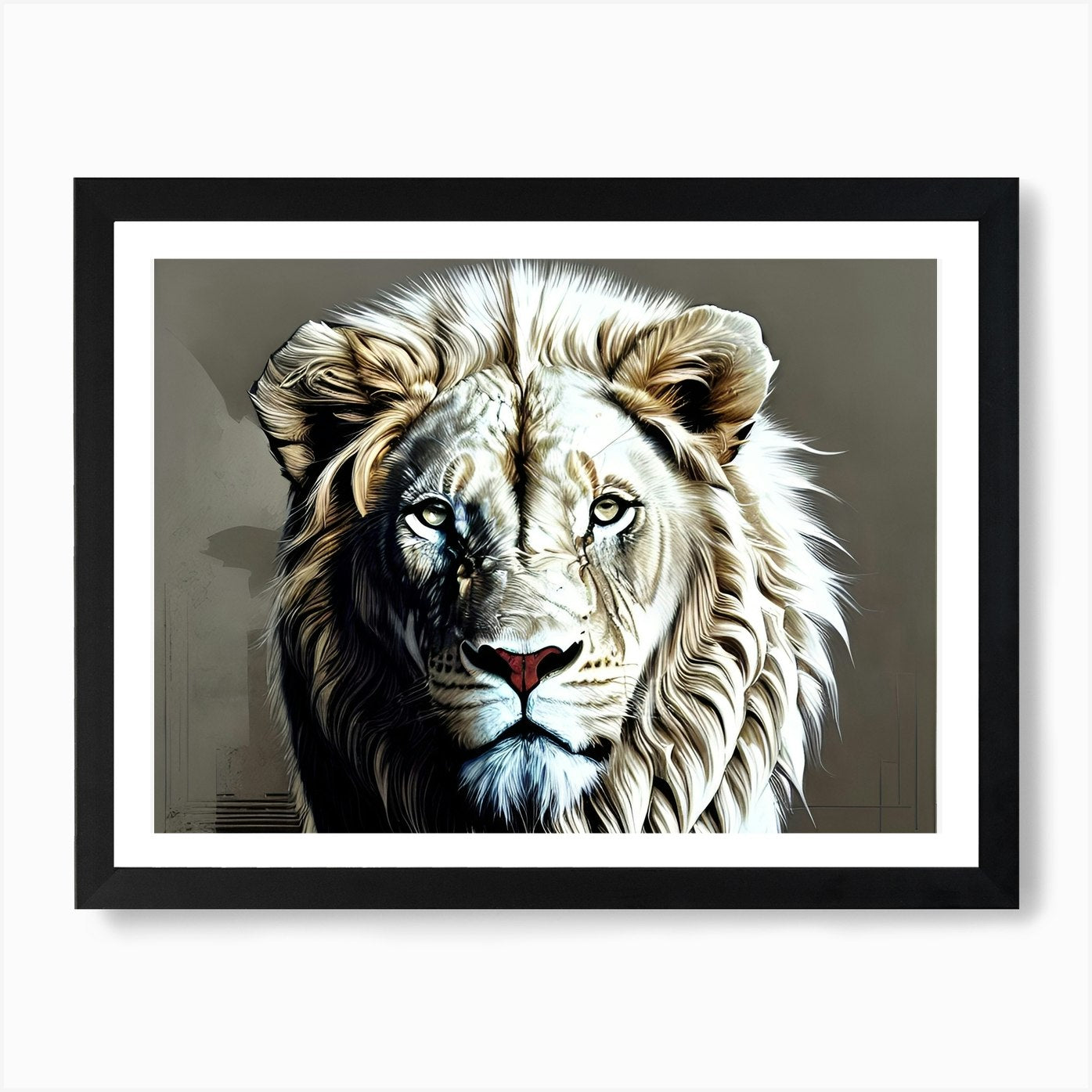 Lion art 77 Art Print Framed Wall Art Poster Canvas Print Picture