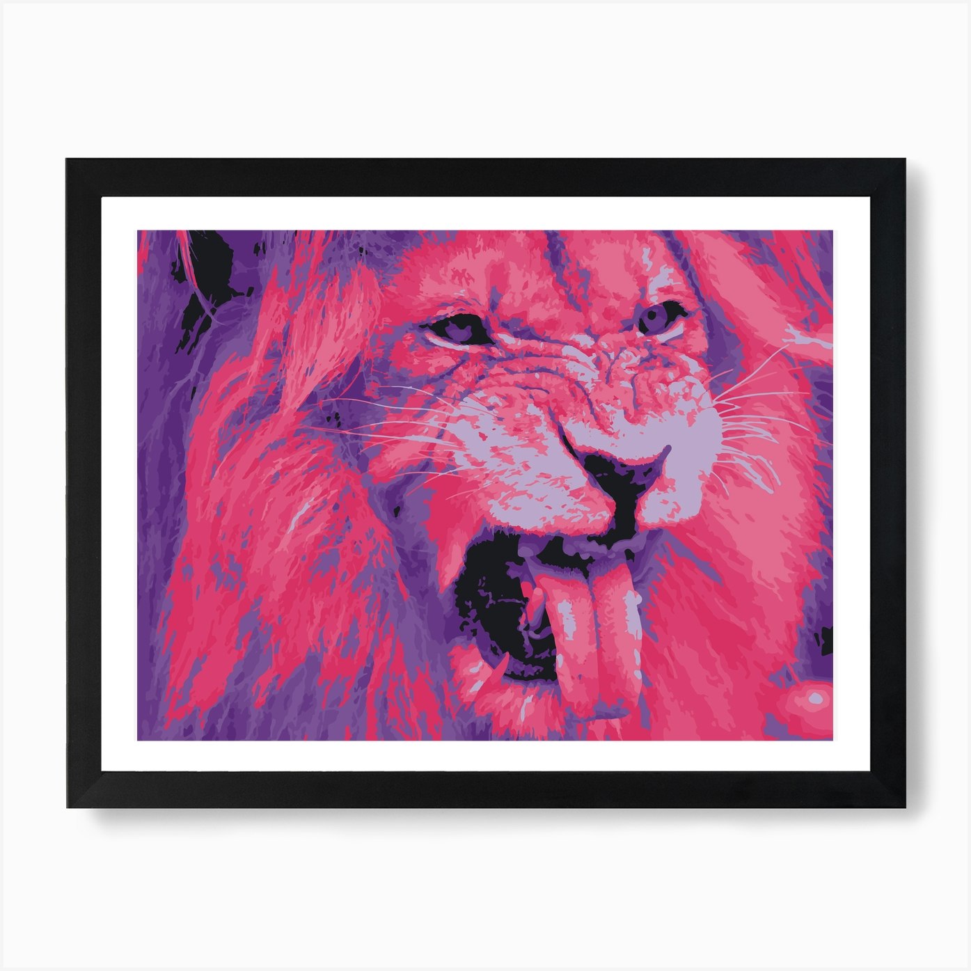 Lion Painting Art Print Framed Wall Art Poster Canvas Print Picture