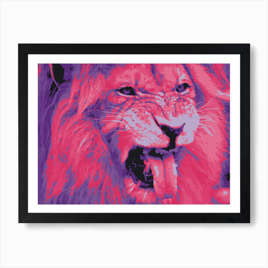 Lion Painting Art Print Framed Wall Art Poster Canvas Print Picture