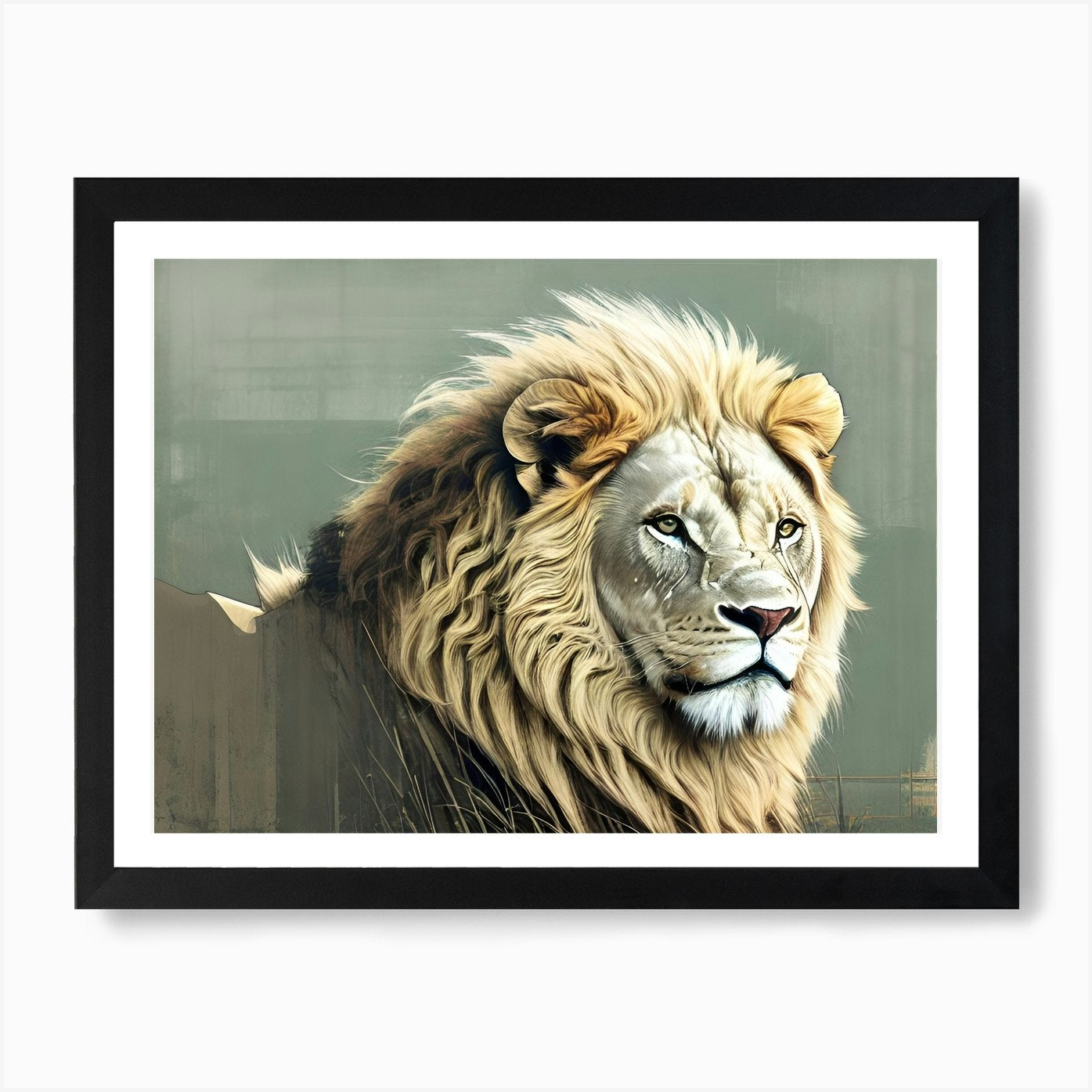 Lion art 54 Art Print Framed Wall Art Poster Canvas Print Picture