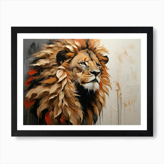 Lion Canvas Art Art Print Framed Wall Art Poster Canvas Print Picture