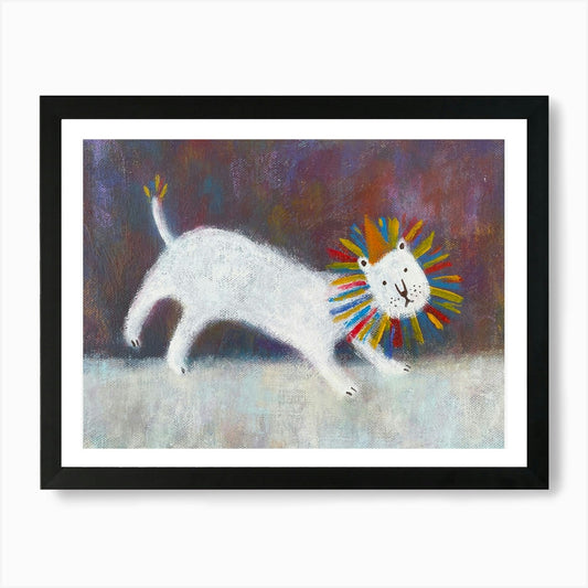 Party animal- Lion Art Print Framed Wall Art Poster Canvas Print Picture