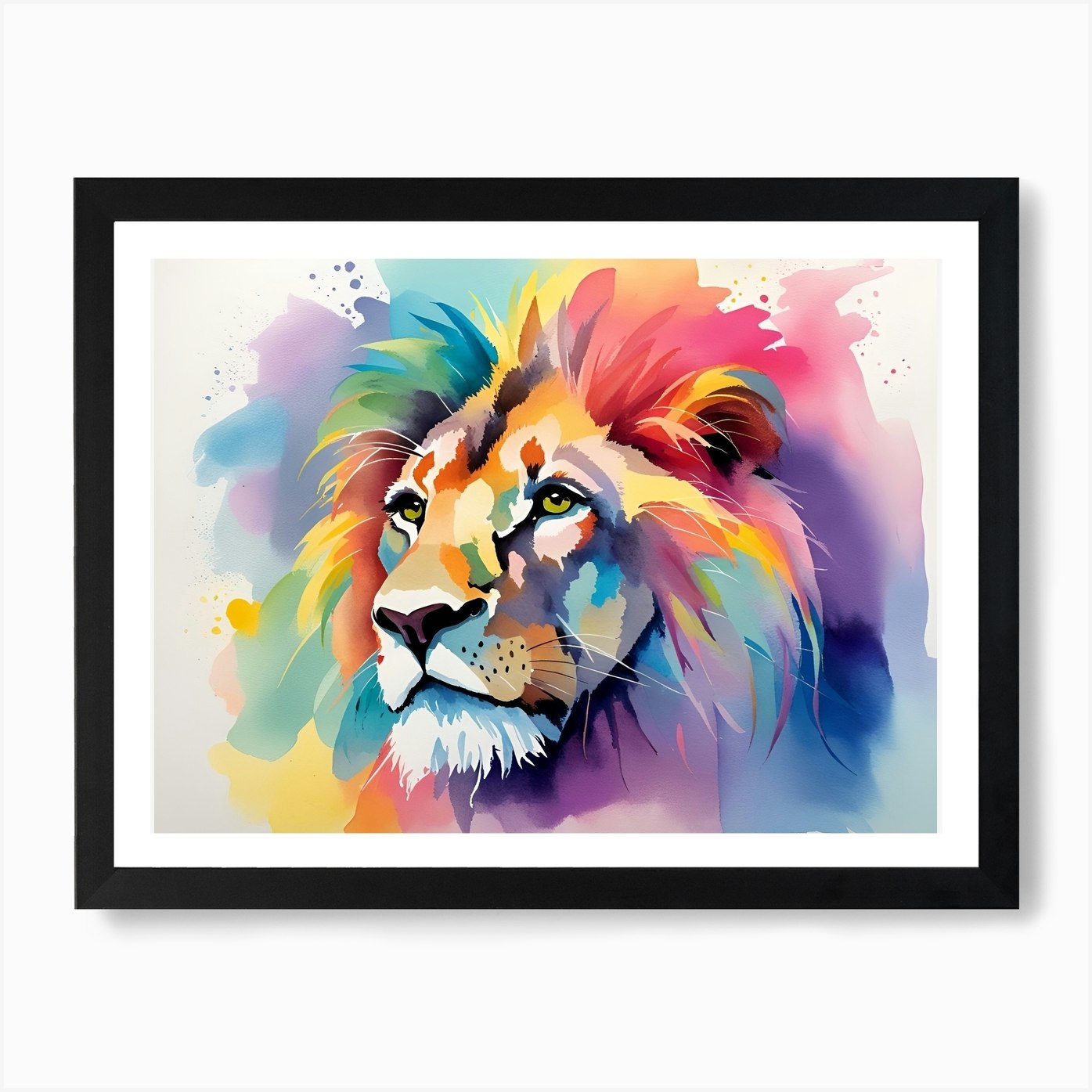 Lion Painting 37 Art Print Framed Wall Art Poster Canvas Print Picture