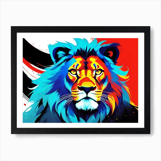 Lion Painting 30 Art Print Framed Wall Art Poster Canvas Print Picture