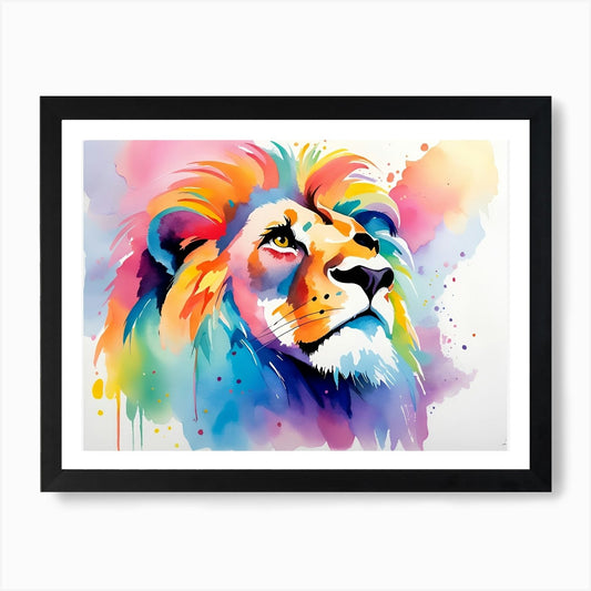 Lion Painting 36 Art Print Framed Wall Art Poster Canvas Print Picture