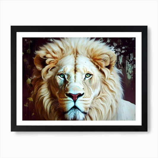 Lion art 66 Art Print Framed Wall Art Poster Canvas Print Picture