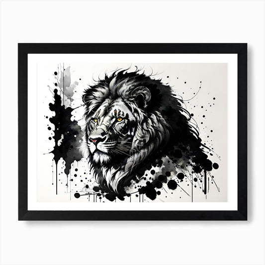 Lion Painting 52 Art Print Framed Wall Art Poster Canvas Print Picture