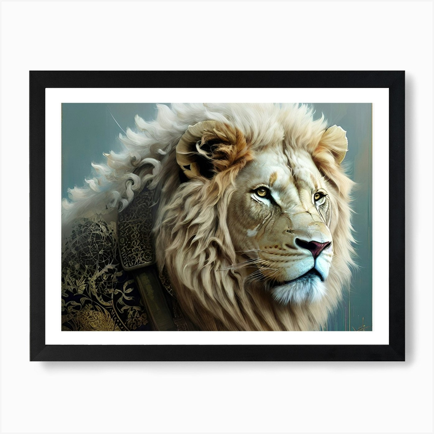 Lion art 68 Art Print Framed Wall Art Poster Canvas Print Picture