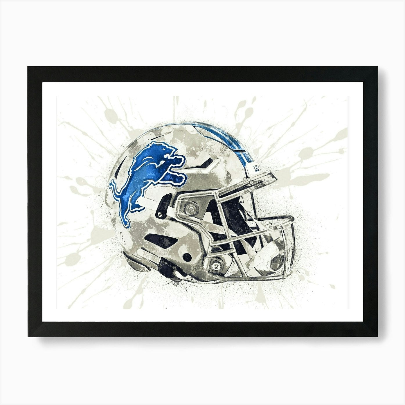 Detroit Lions 2 Art Print Framed Wall Art Poster Canvas Print Picture