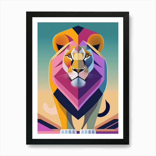 Lion, Animal Wildlife Art Print Framed Wall Art Poster Canvas Print Picture