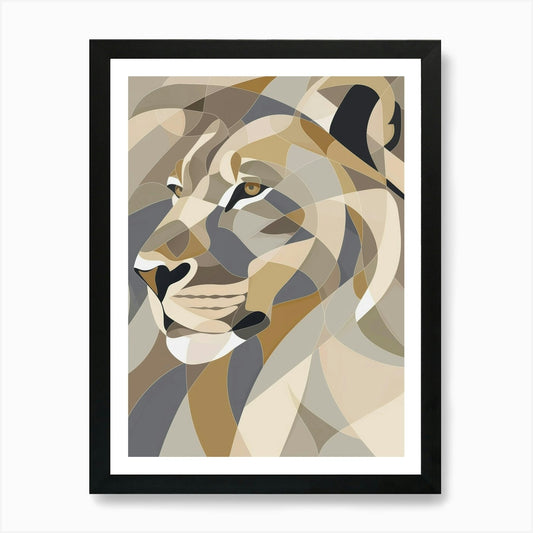 Abstract Lion Canvas Art Art Print Framed Wall Art Poster Canvas Print Picture