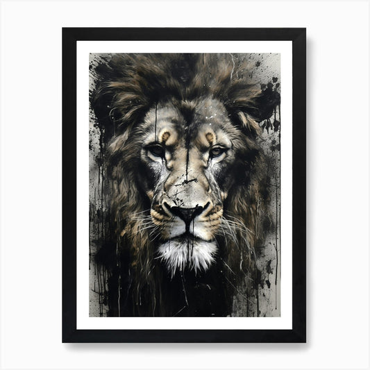 lion potrait Art Print Framed Wall Art Poster Canvas Print Picture