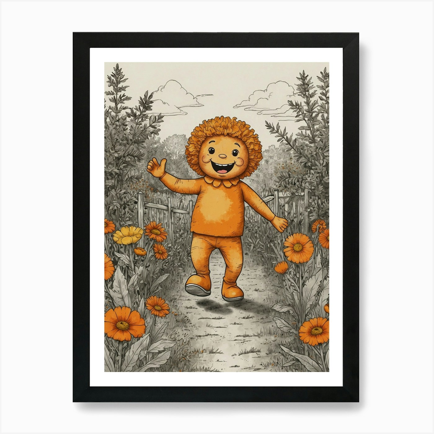 Lion, The Witch And The Wardrobe Ar Framed Wall Art Poster Canvas Print Picture