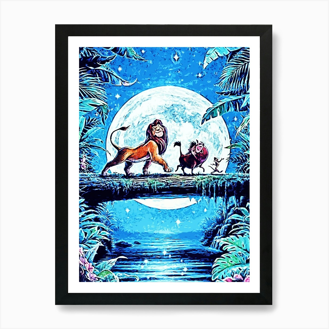 Lion King movie 1 Art Print Framed Wall Art Poster Canvas Print Picture