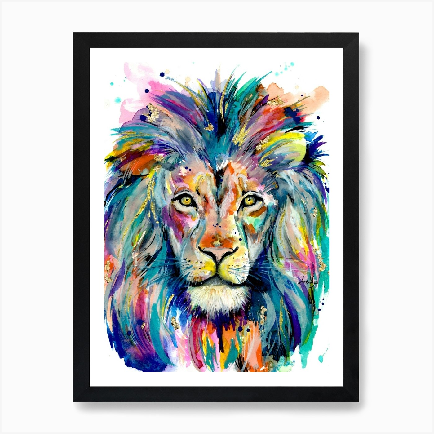Lion King Art Print Framed Wall Art Poster Canvas Print Picture