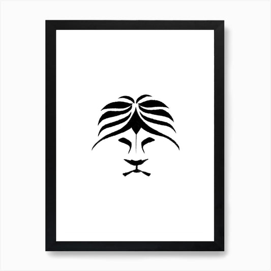Abstract Lion Art Print Framed Wall Art Poster Canvas Print Picture