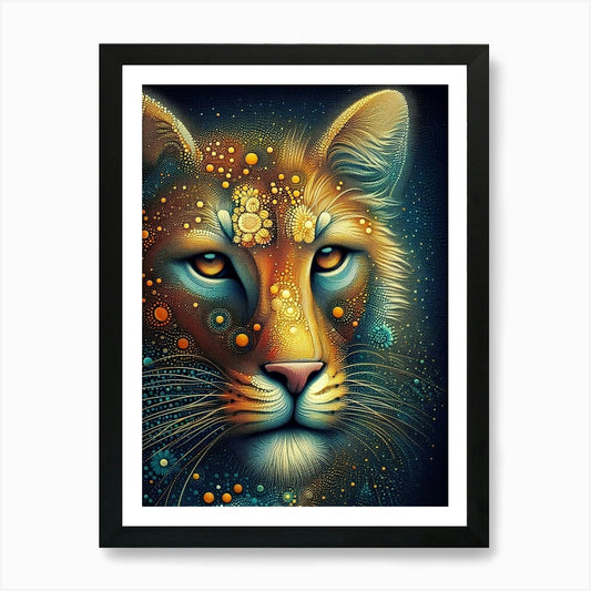 Lion Painting Art Print Framed Wall Art Poster Canvas Print Picture