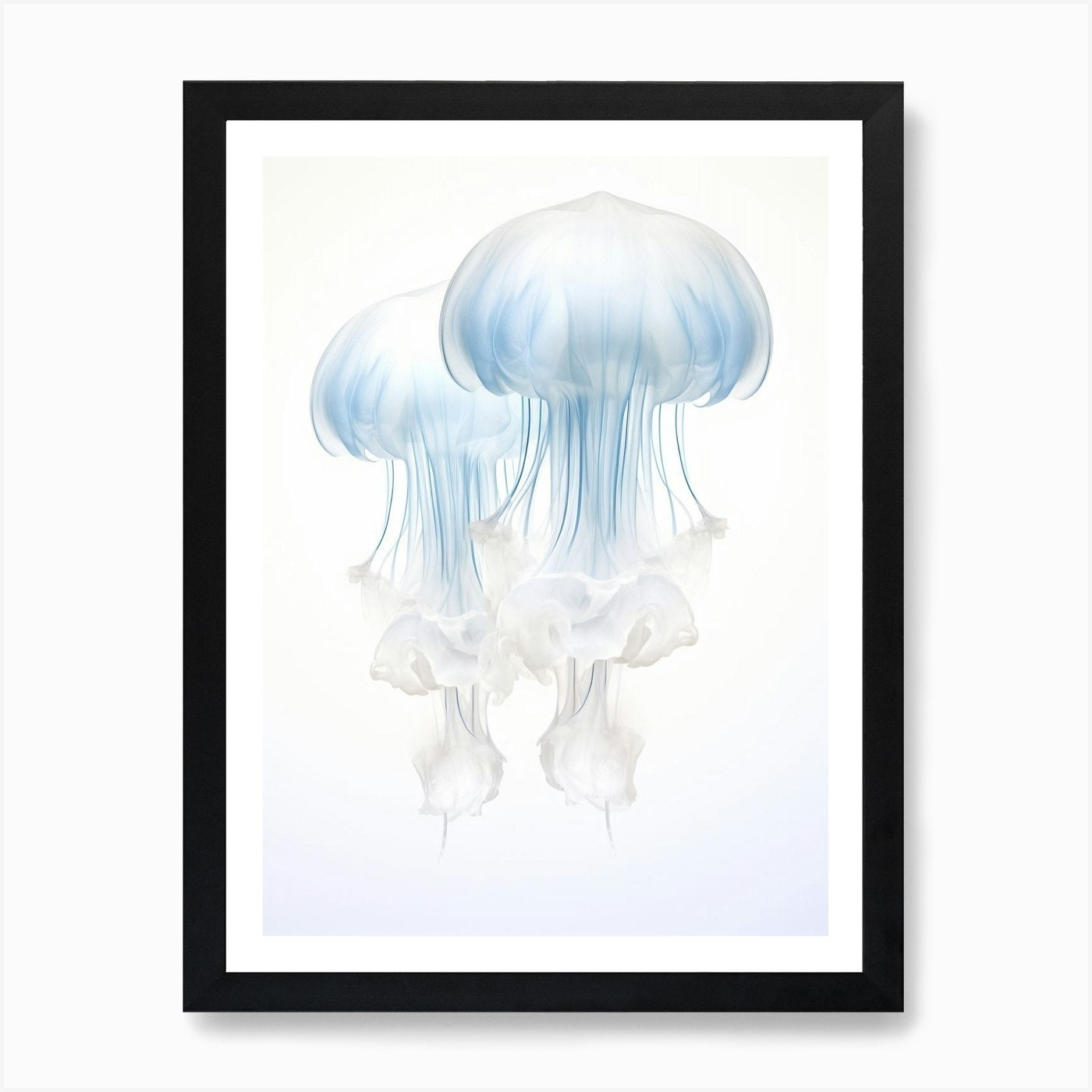 Lions Mane Jellyfish Watercolour 6  Framed Wall Art Poster Canvas Print Picture