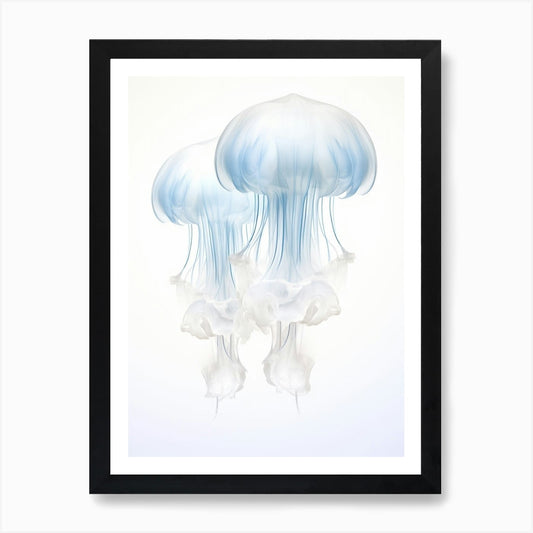 Lions Mane Jellyfish Watercolour 6  Framed Wall Art Poster Canvas Print Picture