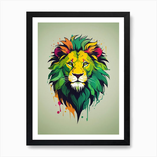 The Lion Art Print Framed Wall Art Poster Canvas Print Picture