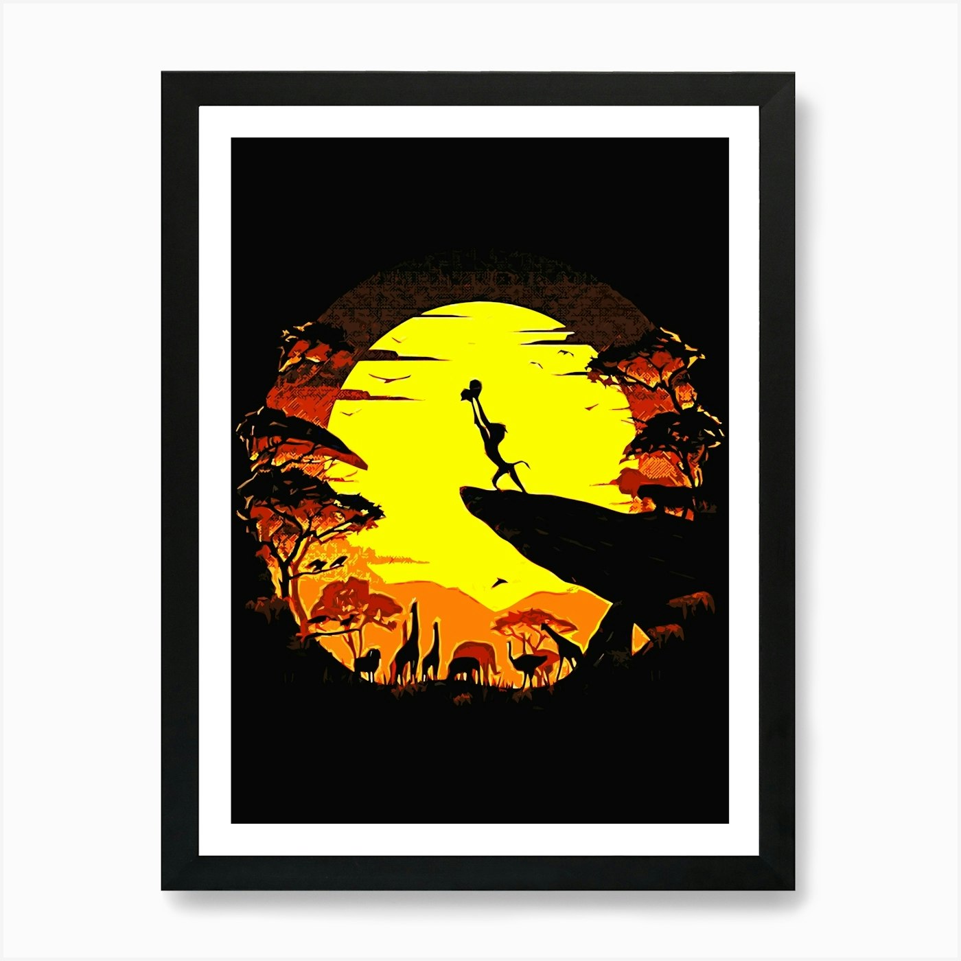 Lion King movie 2 Art Print Framed Wall Art Poster Canvas Print Picture