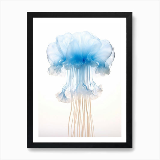 Lions Mane Jellyfish Watercolour 2  Framed Wall Art Poster Canvas Print Picture