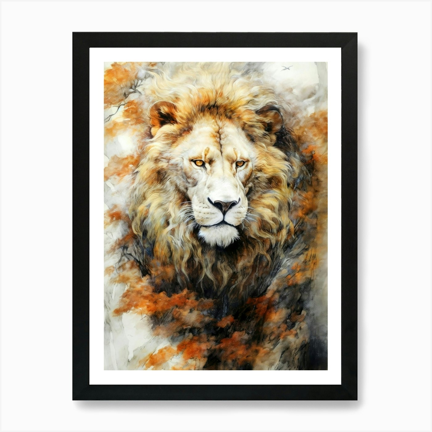 Lion animal animal Art Print Framed Wall Art Poster Canvas Print Picture