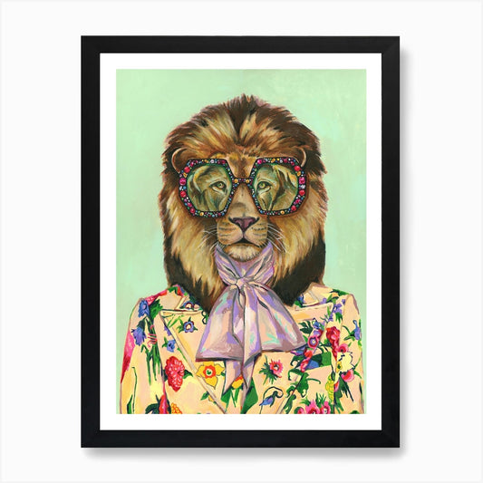 Lion Art Print Framed Wall Art Poster Canvas Print Picture
