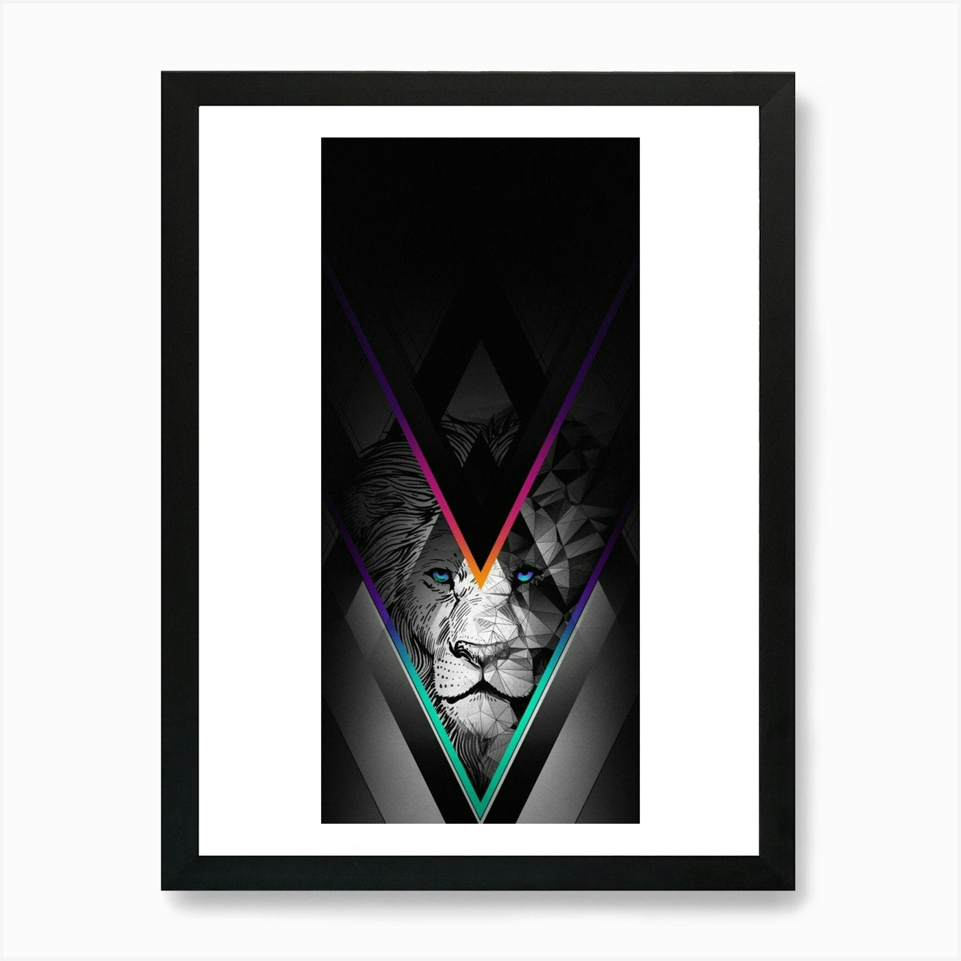 Lion 🦁 Art Print Framed Wall Art Poster Canvas Print Picture