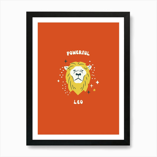 Powerful Lion Art Print Framed Wall Art Poster Canvas Print Picture