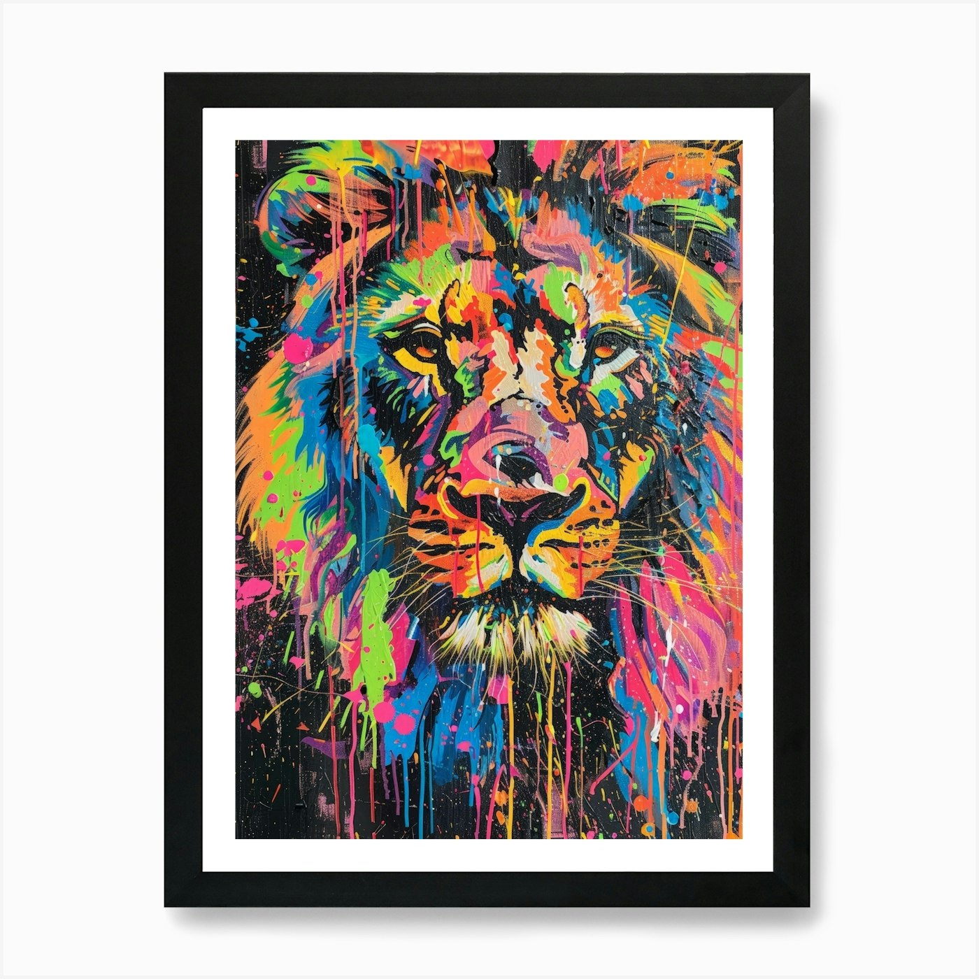 Lion Canvas Art Art Print Framed Wall Art Poster Canvas Print Picture