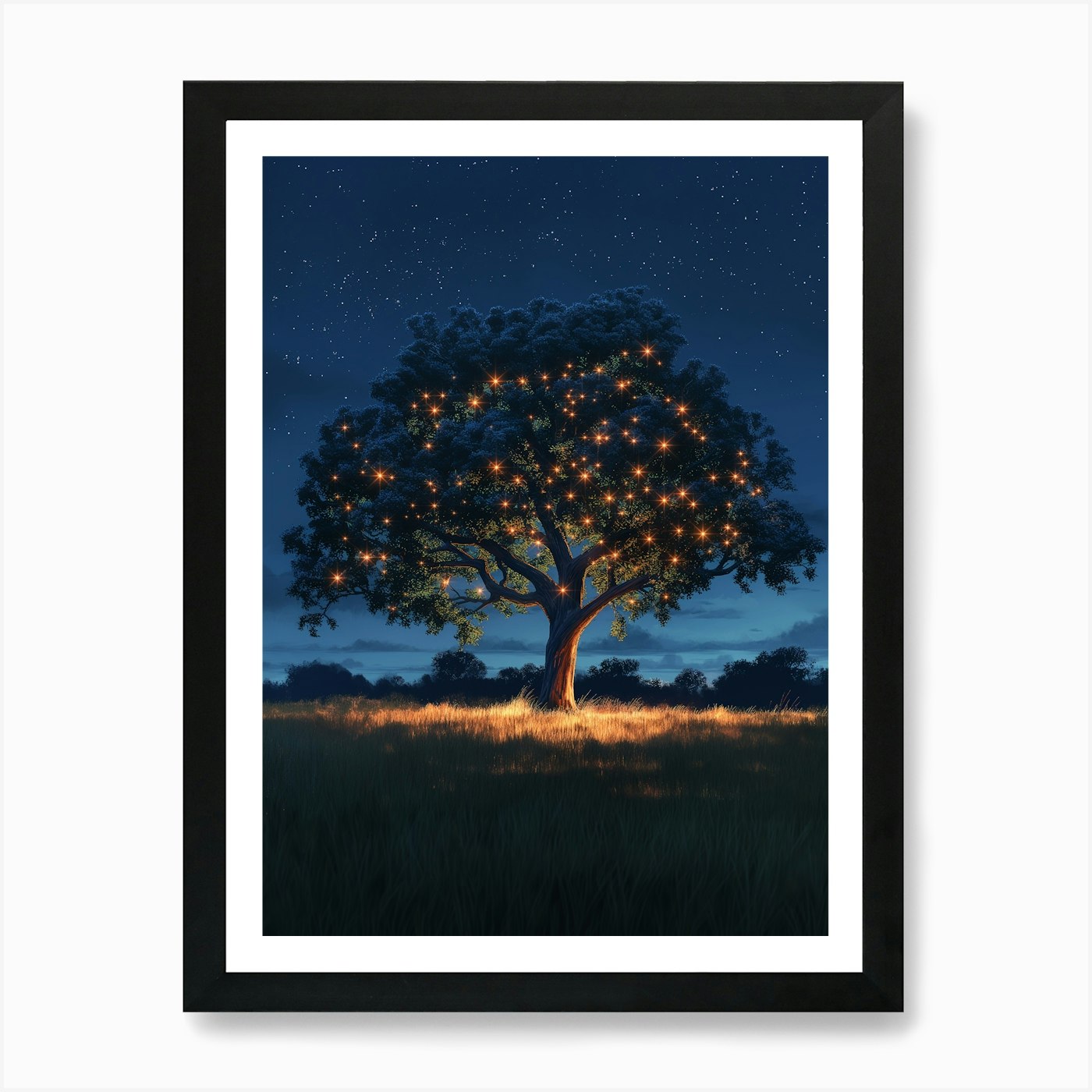 Lion King Tree Art Print Framed Wall Art Poster Canvas Print Picture