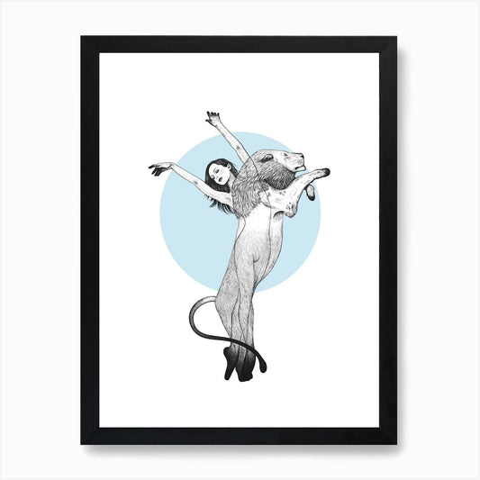 She Is A Lion Art Print Framed Wall Art Poster Canvas Print Picture