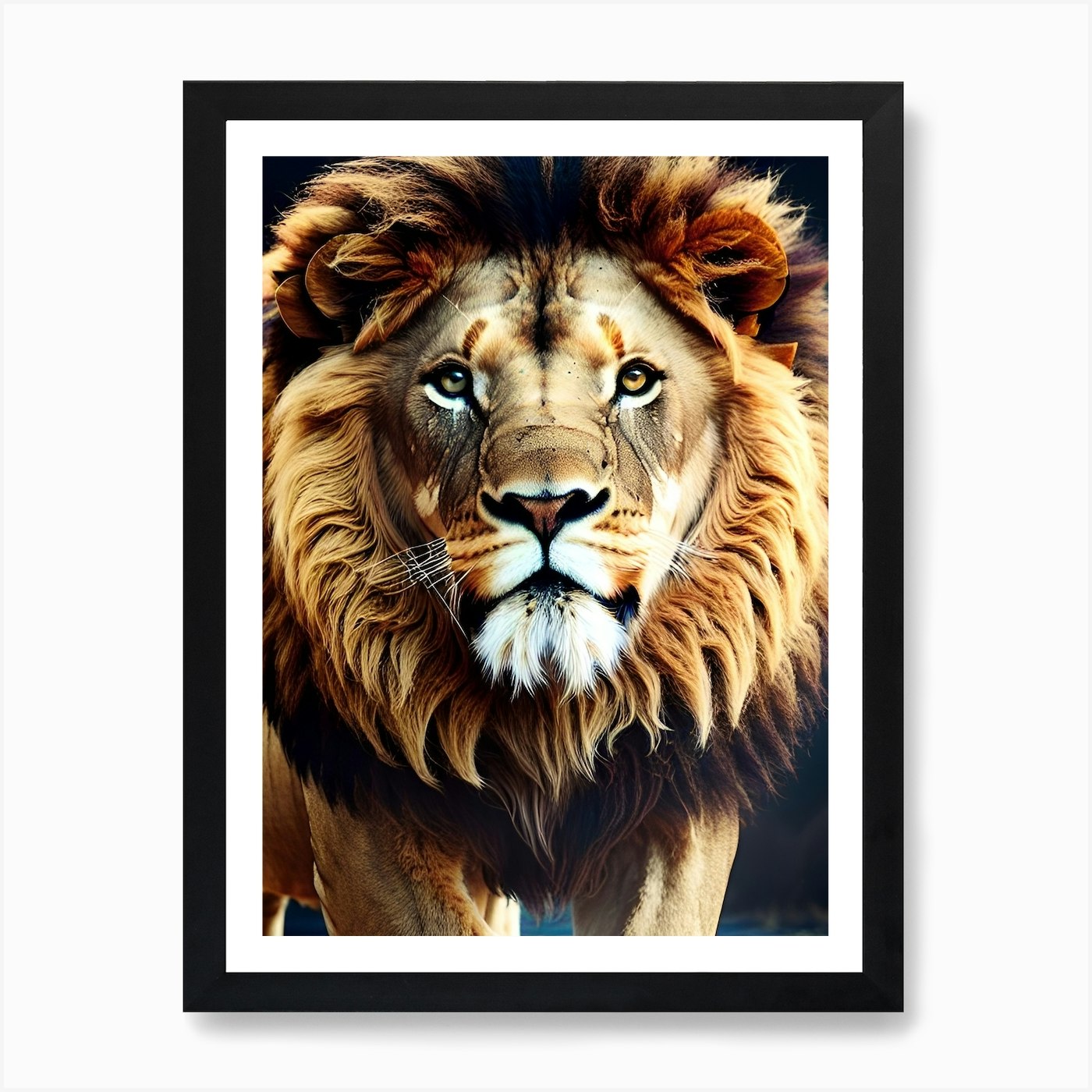 Lion 1 Art Print Framed Wall Art Poster Canvas Print Picture