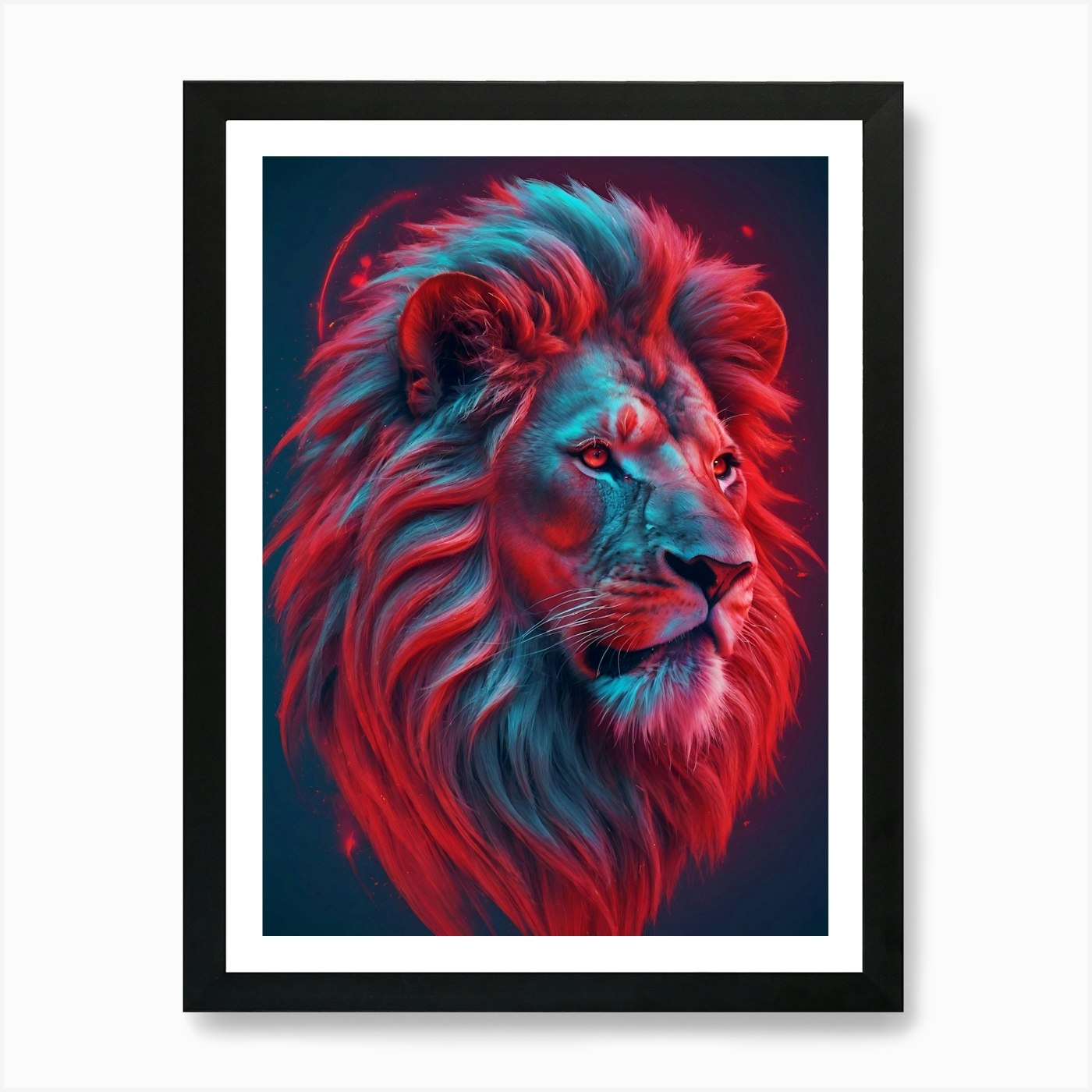 Lion Art Art Print Framed Wall Art Poster Canvas Print Picture