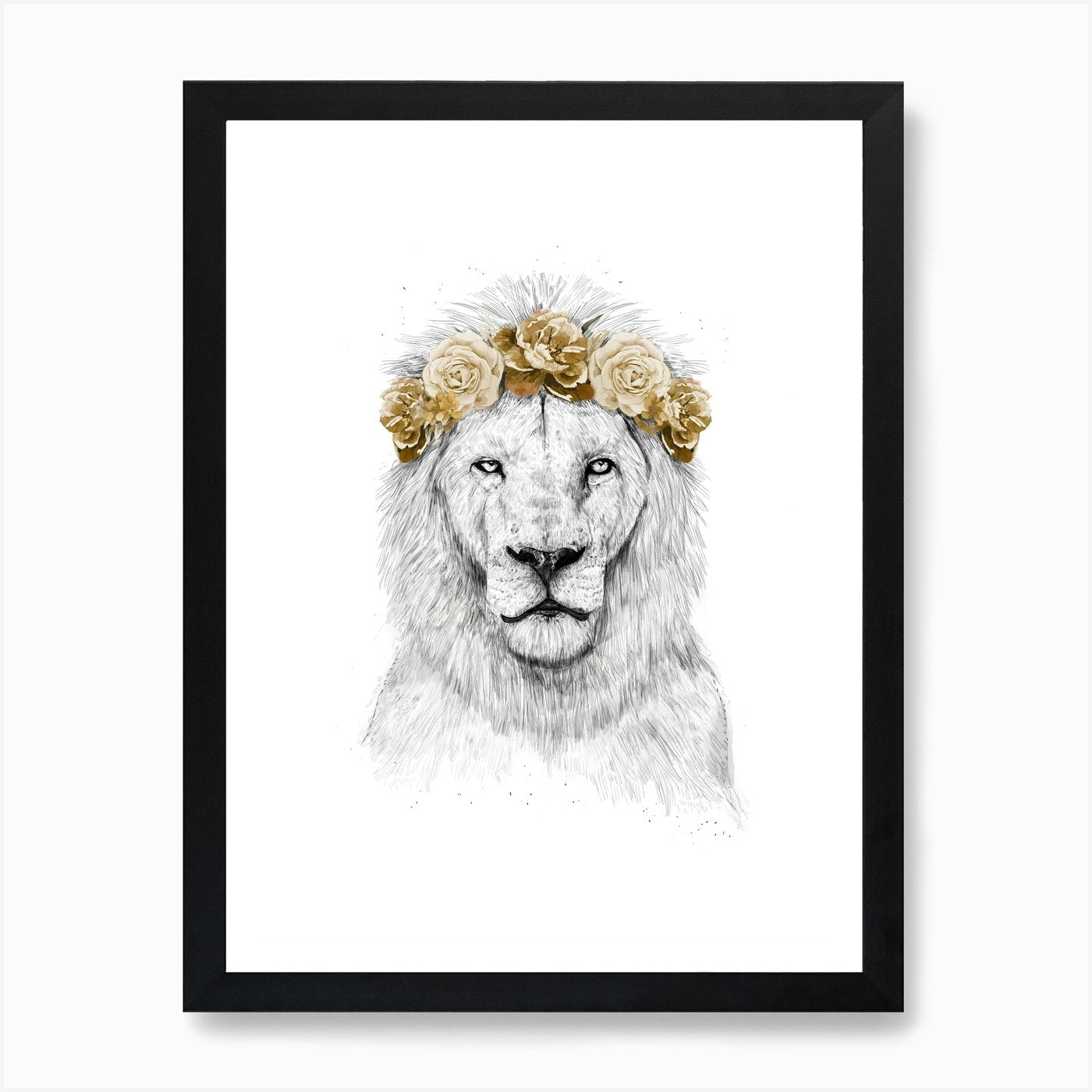 Festival lion II Art Print Framed Wall Art Poster Canvas Print Picture