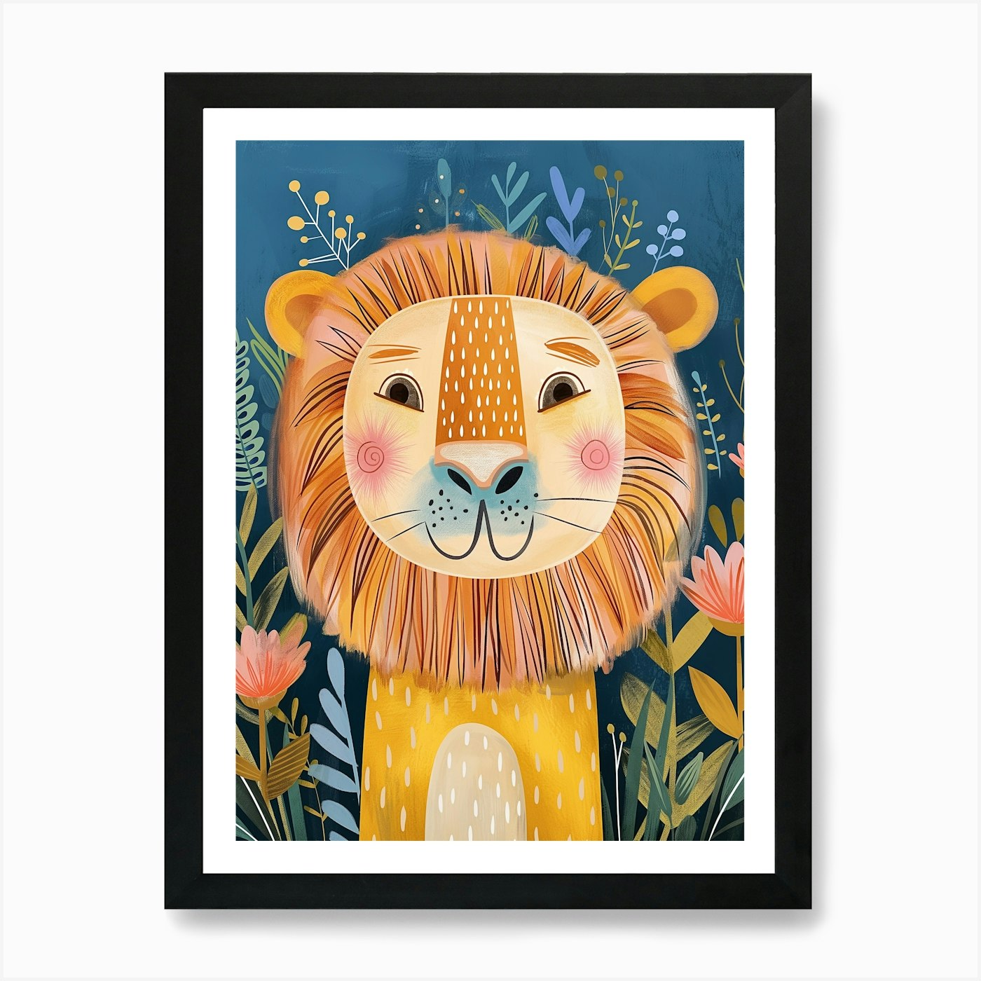 I Am A Lion Art Print Framed Wall Art Poster Canvas Print Picture