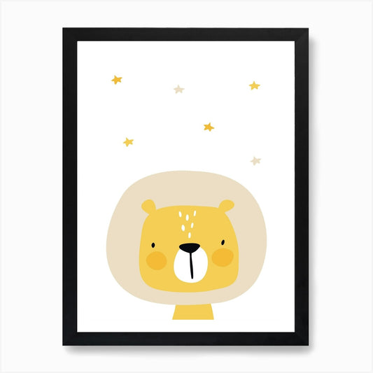 Lion Nursery Art Print Framed Wall Art Poster Canvas Print Picture